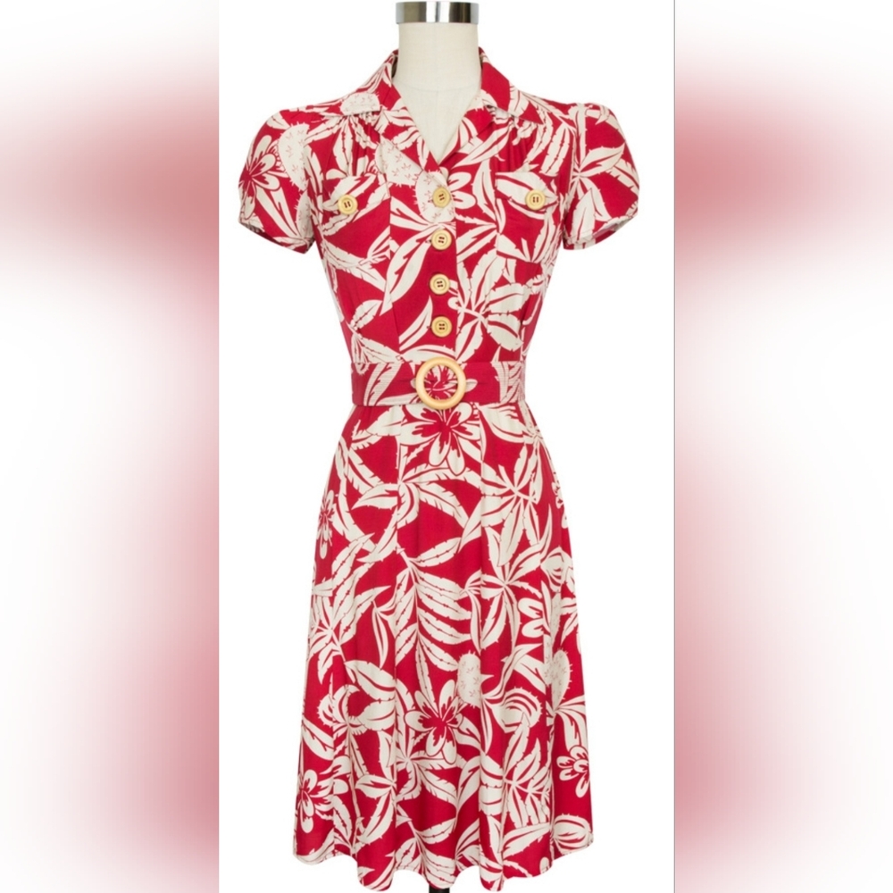 Trashy Diva Sweetie Cactus Rouge Dress Size 14 GUC
